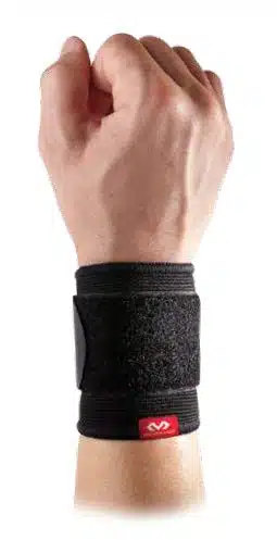 Mueller Wrist Support withloop Elastic, Black, One Size