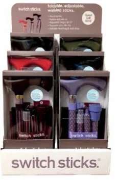 Switch Sticks Walking Sticks 6-pc Counter Display