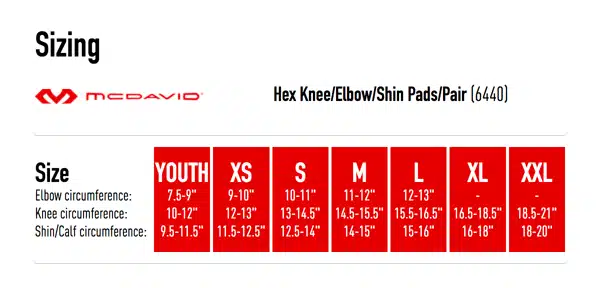 McDavid Hex Knee/Elbow Pads-MD6440