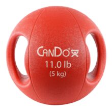 Molded Dual Handle Medicine Ball - Red