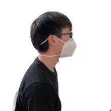 Man Wearing DynaPro KN95 Respirator - Side View