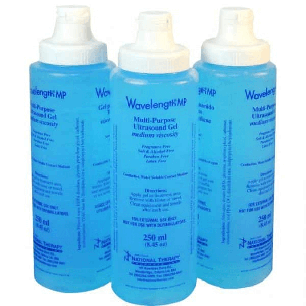 Wavelength Blue Ultrasound Gel in Dispenser bottles
