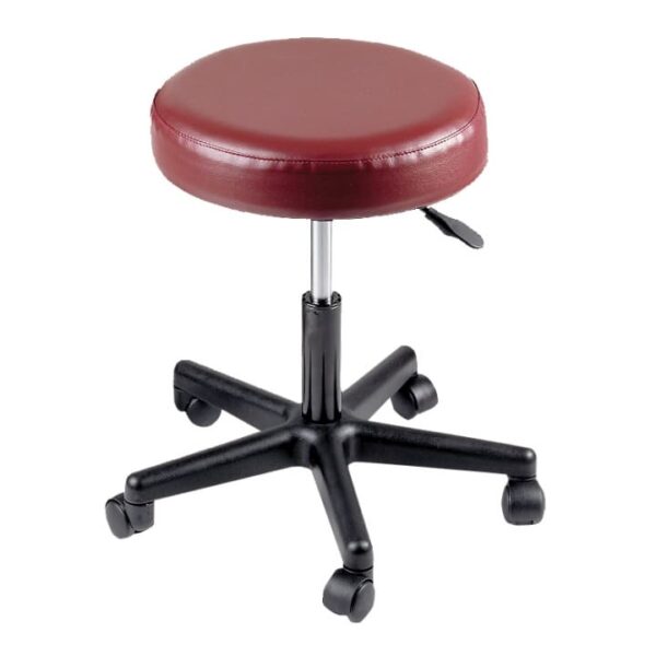 Pneumatic therapy stool in burgundy